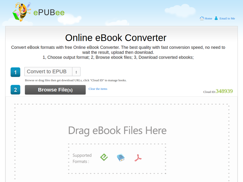 Online eBook Converter, free ebook converter download, ePUBee站点快照