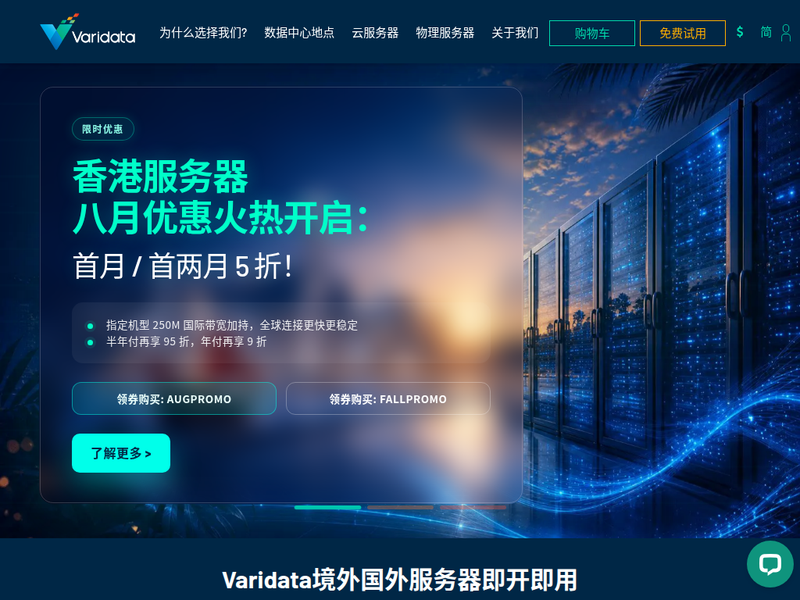 Varidata-境外服务器-免备案国外服务器租用-服务器托管网站站点快照