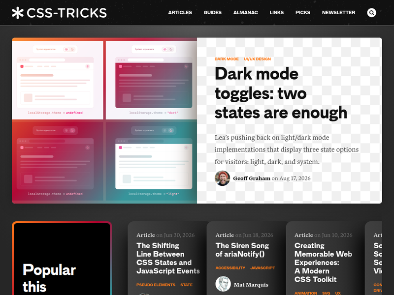 CSS-Tricks - Learning for front-end designers and developers站点快照