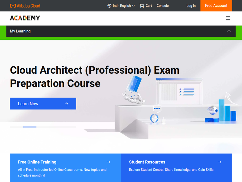 Alibaba Cloud Academy站点快照