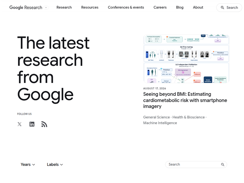 Latest News from Google Research Blog - Google Research站点快照
