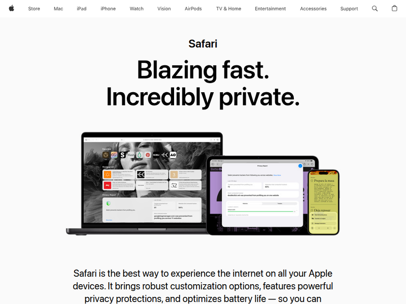 Safari - Apple站点快照