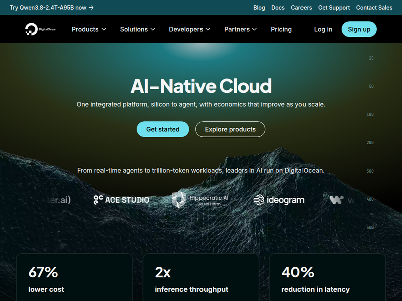AI-Native Cloud | DigitalOcean站点快照